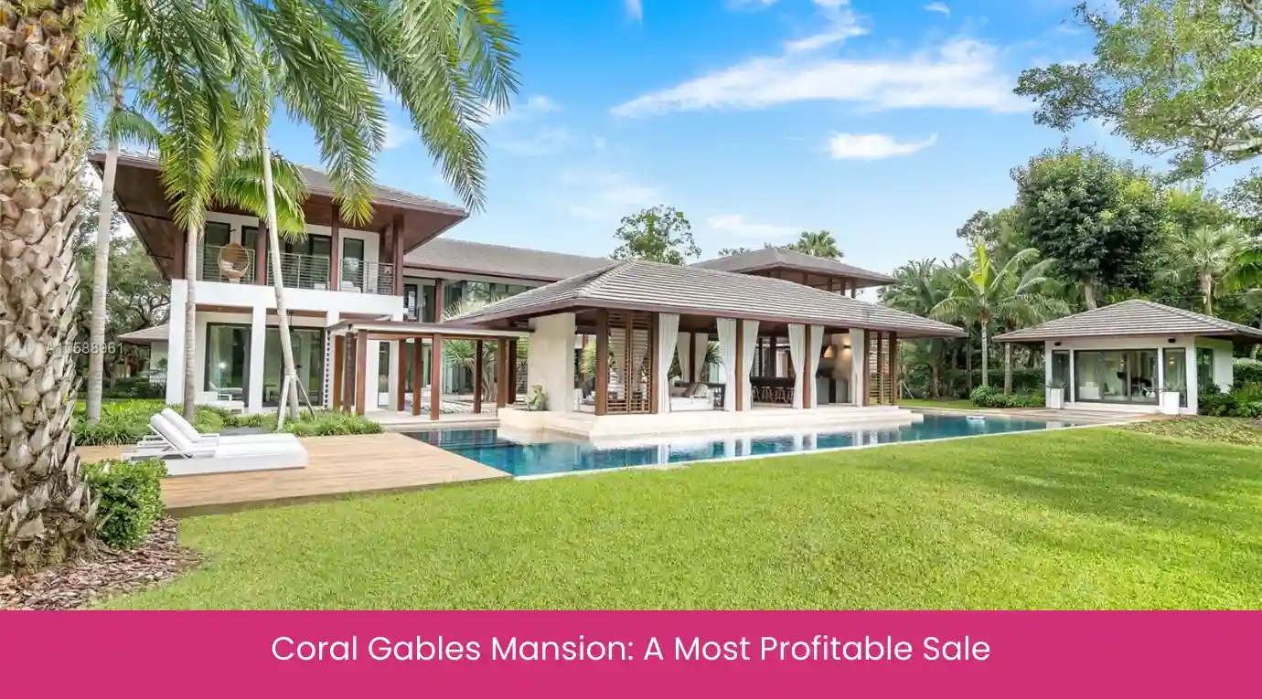 Coral Gables Mansion A Most Profitable Sale Coral Gables Mansion A Most Profitable Sale