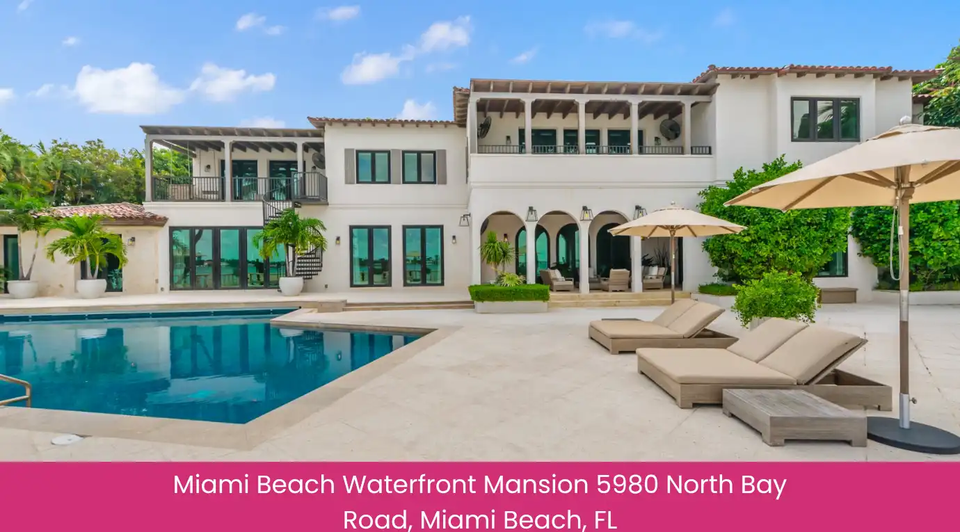 Miami Beach Waterfront Mansion 5980 North Bay Road, Miami Beach, FL